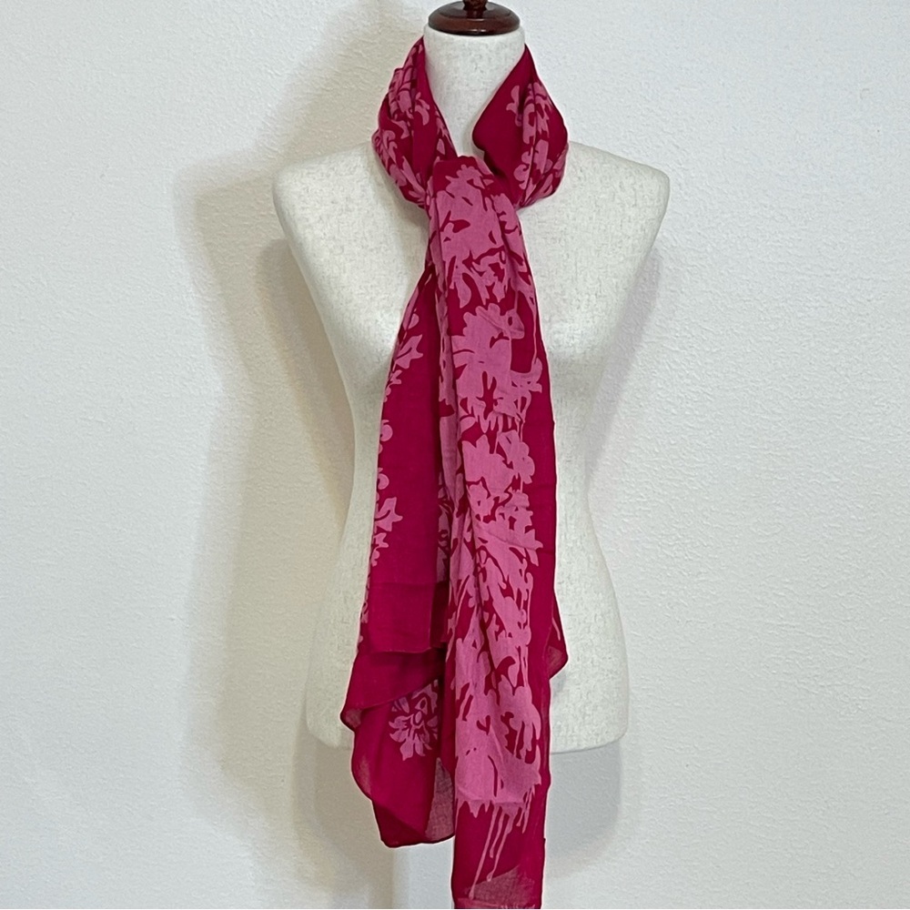 Stella & Dot | Scarf | Fuchsia and Pink Oversized Scarf / Wrap